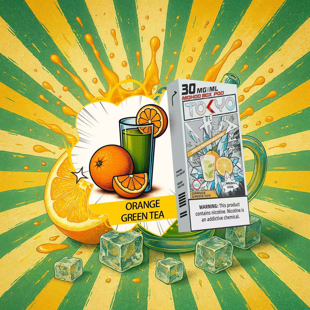 東京魔盒電子煙-極冰系列煙彈 柳橙綠茶